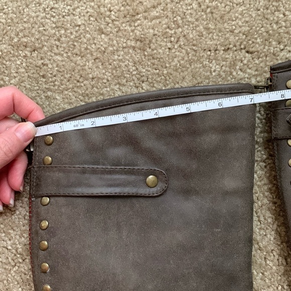 Madden Girl Brown Over the Knee Boots Cactus 7.5 with Buckle Straps distressed - Picture 15 of 15